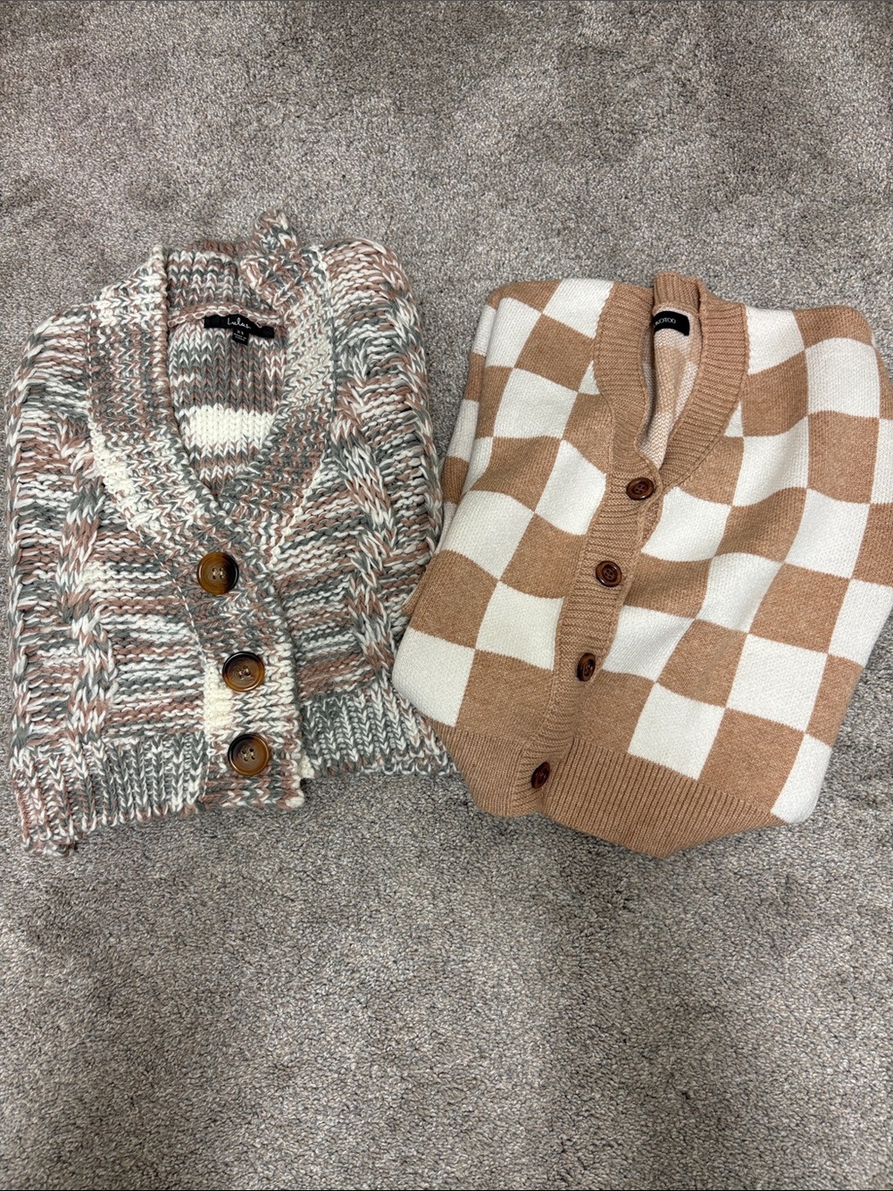 Bundle of 2 crop cardigans